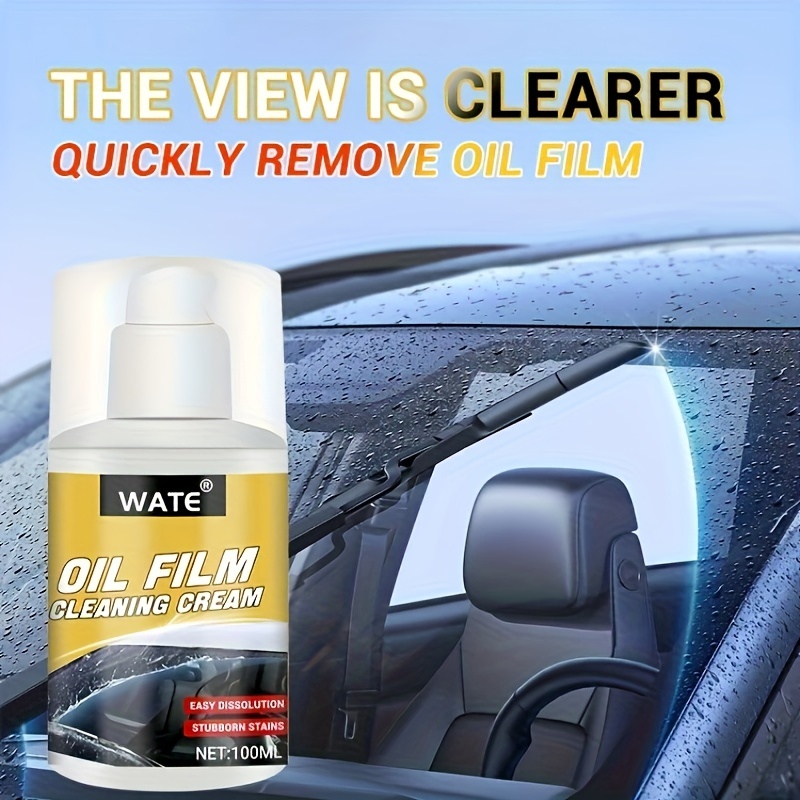 Auto Glas Öl Film Reiniger mit Schwamm Auto Glas Film Entfernung Creme Auto Windschutzscheibe  Reiniger Öl Film Entferner