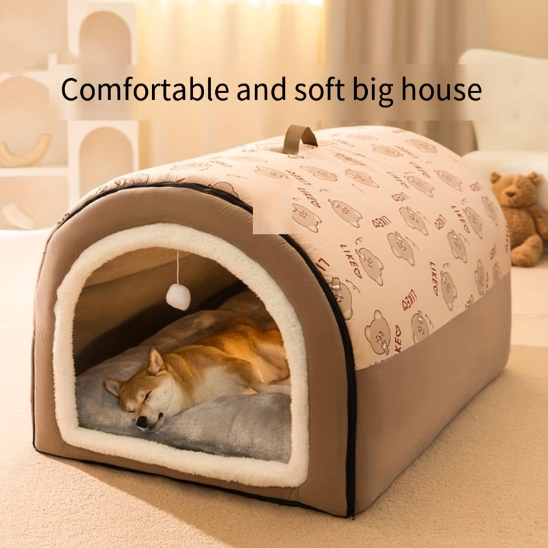 1pc Winter Warm Removable And Washable Dog Bed, Four Seasons Universal, Pet  Sleeping Nest, For Large Dogs