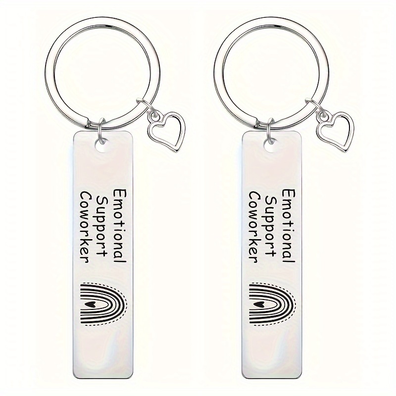 Yobent Appreciation Gifts for Coworker, Christmas Gifts for Coworker, Employee Thank You Keychain Bulk, Adult Unisex, Size: Medium, Silver