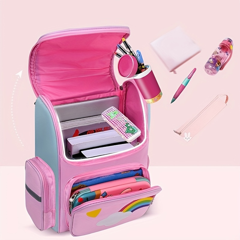 Unicorn Pattern Children's Backpack with Reflective Strip