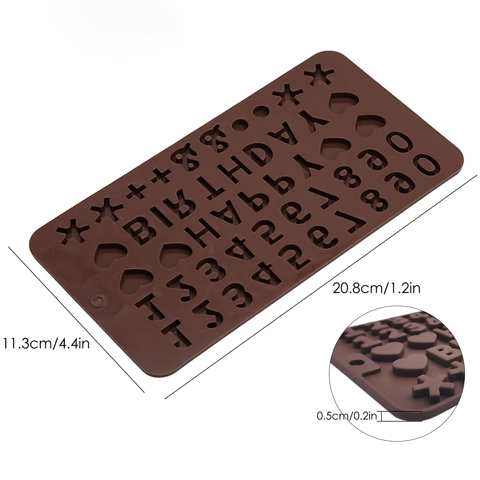  Candy Molds Silicone Chocolate Molds No-Stick Molds