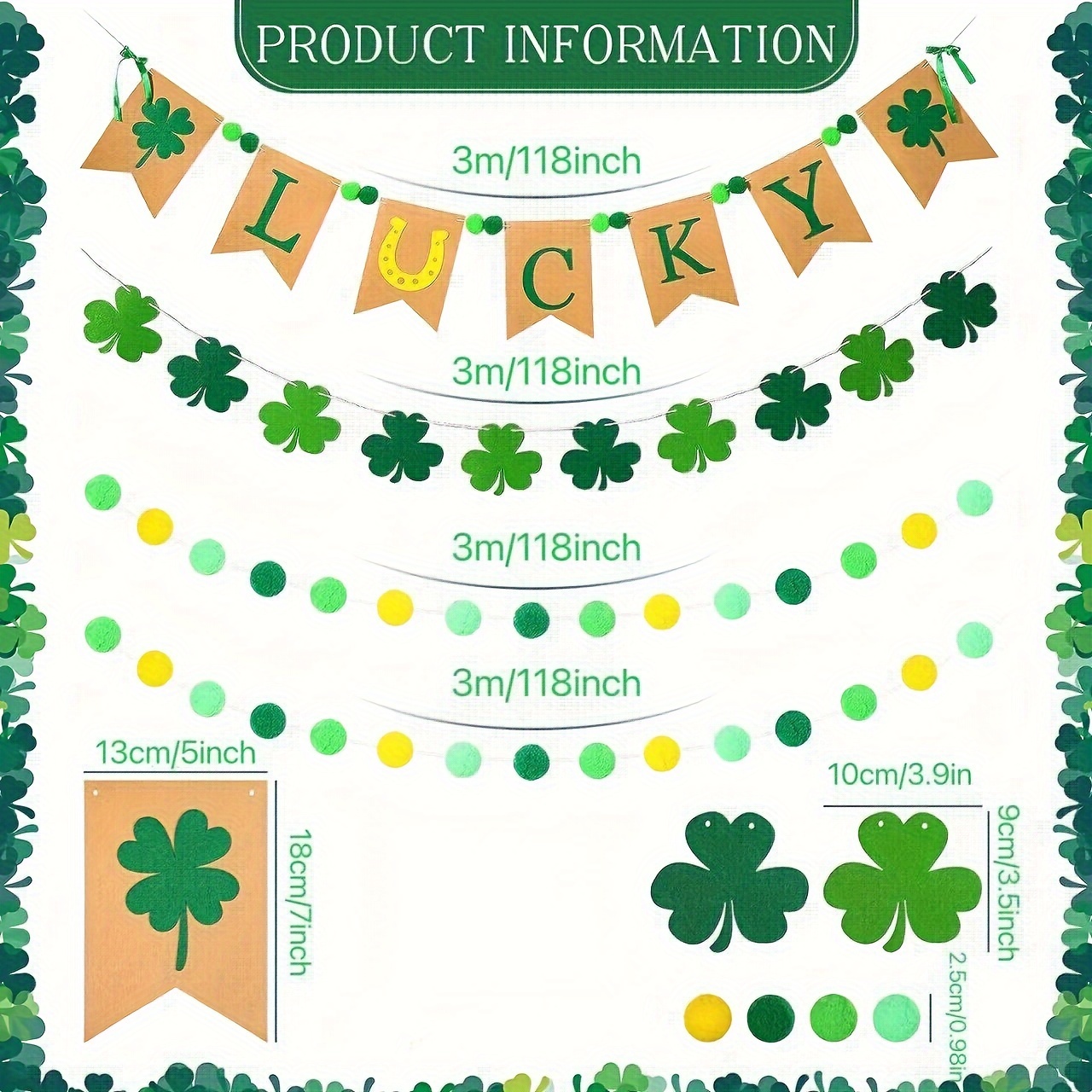 St. Patrick's Day Felt Banner