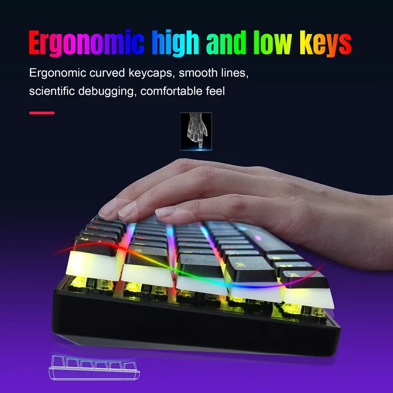 Mechanical Gaming Keyboard Apex Pro Mini 66 Keys Wired Hot - Temu