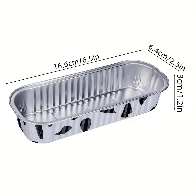 Disposable Aluminum Foil Tin Box Cute Mini Loaf Pans For Baking Takeout  200mML