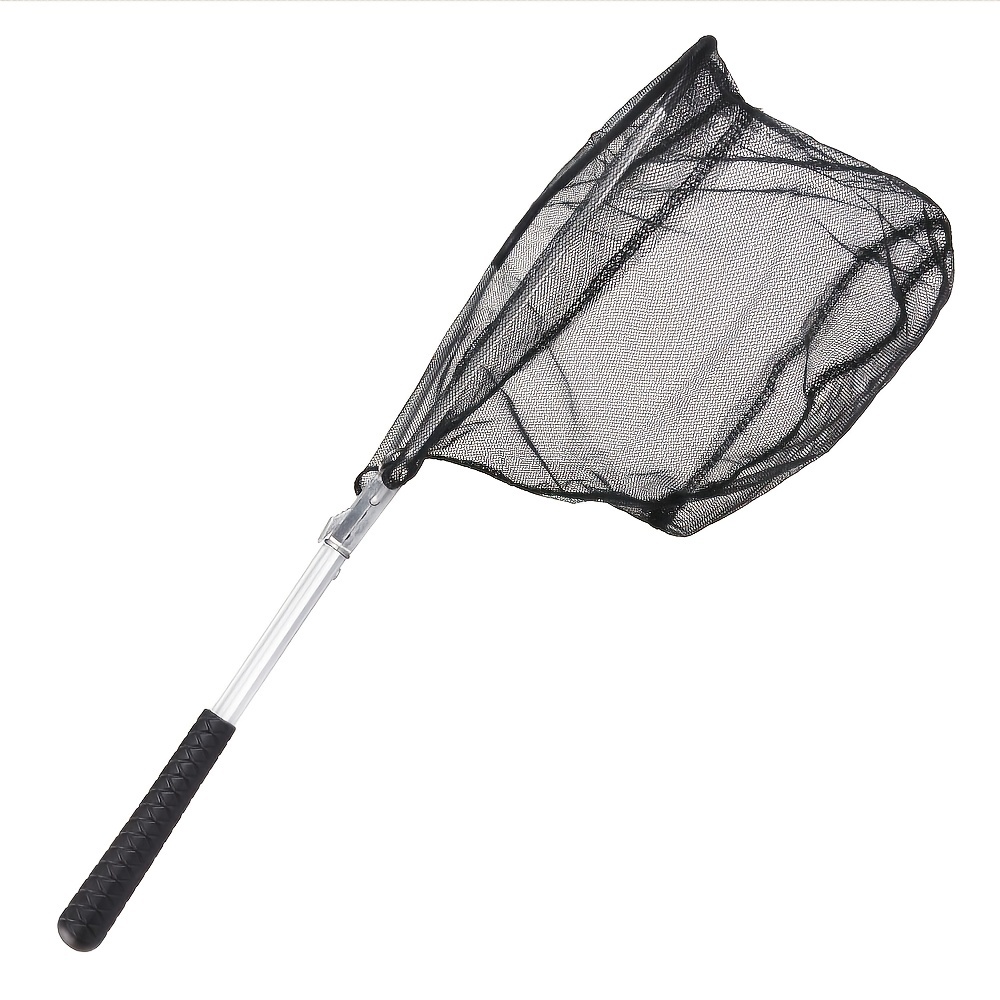 VGEBY Poteau d'épuisette Poignée en plastique portative de poteau de filet d'atterrissage  de pêche de Foldng d'alliage - Cdiscount Sport