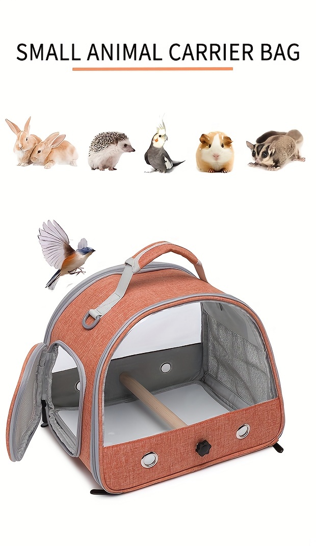 cockatiel travel bag Small Animals Carrying Case Budgie Travel Carrier  Small