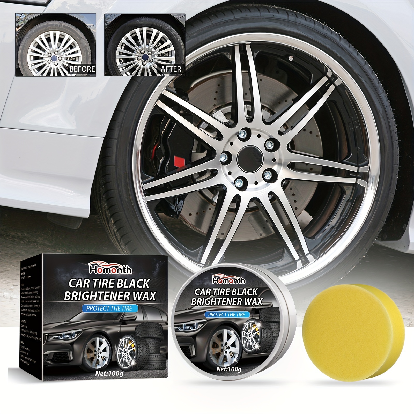 Car Tire Wax Durable Tire Maintenance Decontamination Polish - Temu