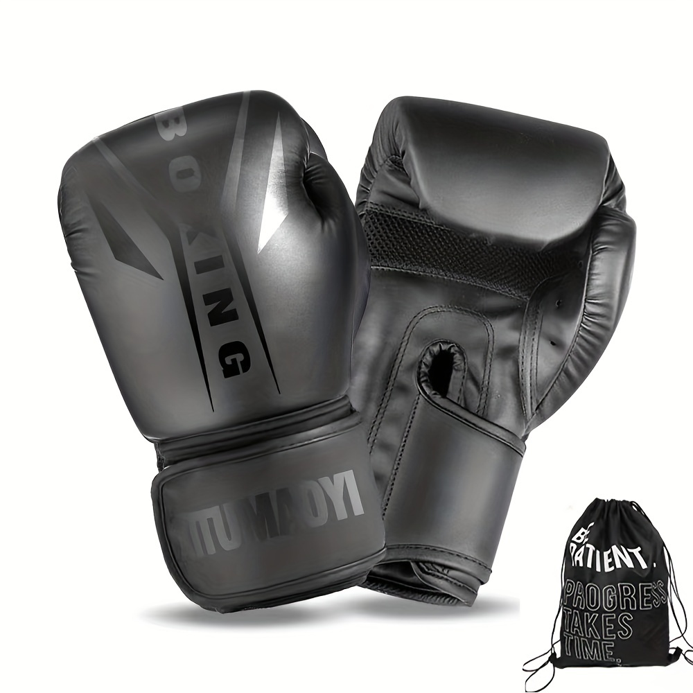 Thickened Kick Boxing Gloves PU Karate Muay Thai Guantes De Boxeo Free  Fight MMA Sanda Training Gloves Adults Kids Equipment