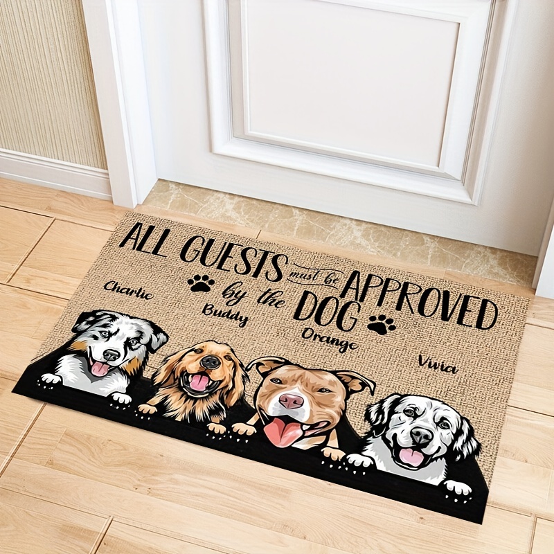 Dog Floor Mat Absorb Moisture And Dirt Rugs Absorbent Non - Temu