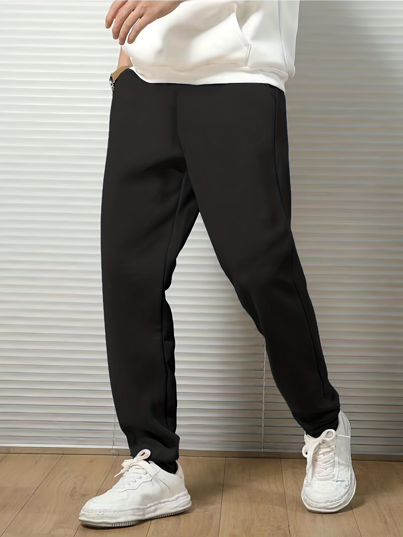 Men's Stretch Casual Sports Pants Black