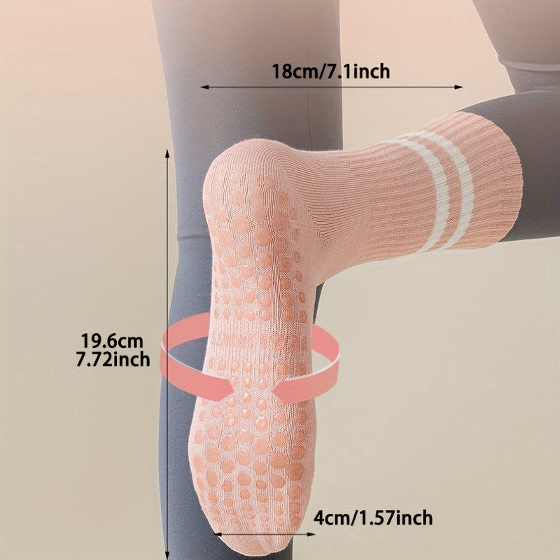 2 Pairs Non-Slip Yoga Socks