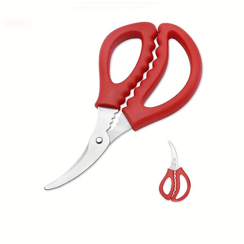 Premium Stainless Steel Seafood Scissors Perfect For Crab - Temu