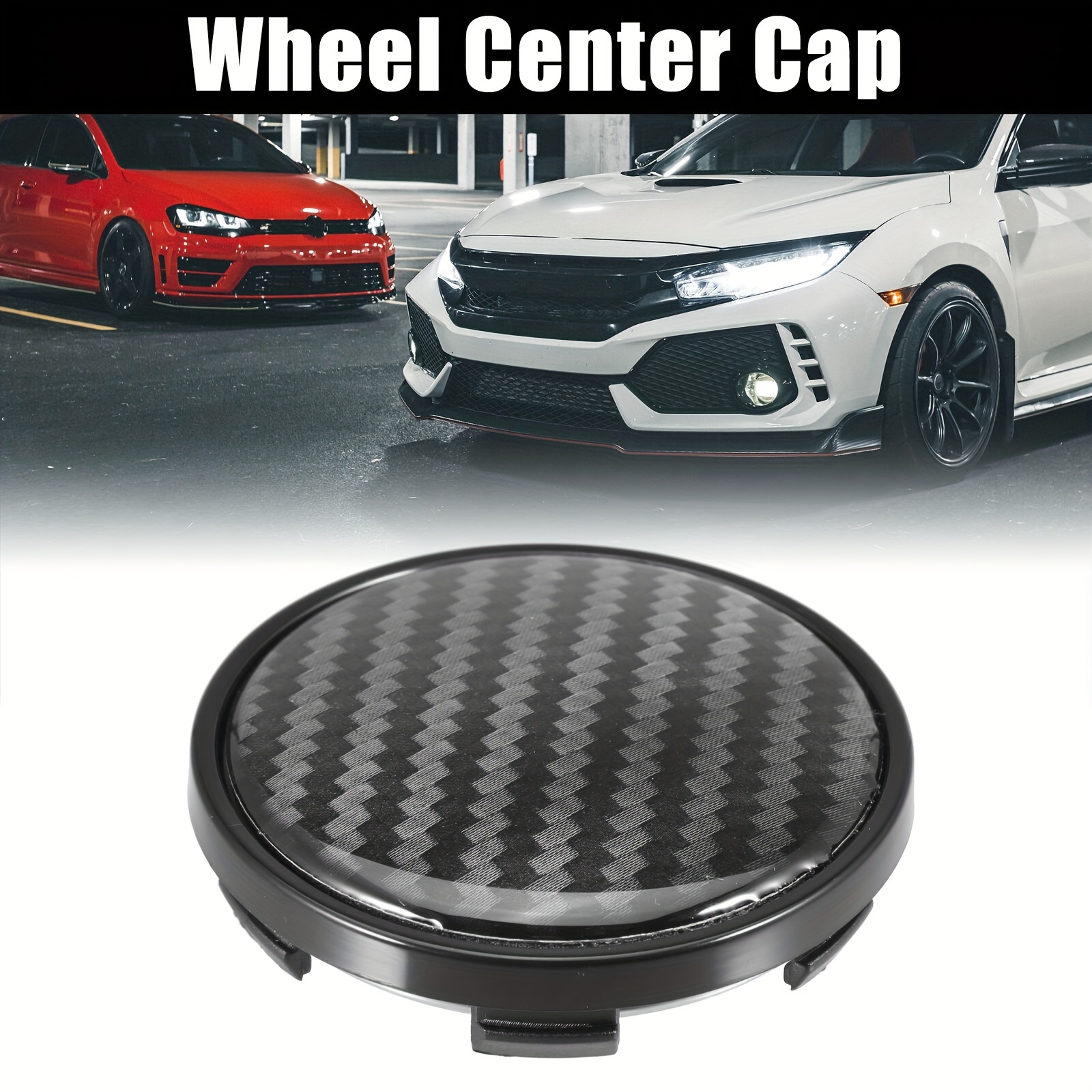 4pcs 58mm 62mm wheel center hub caps hubcaps covers universal for car black