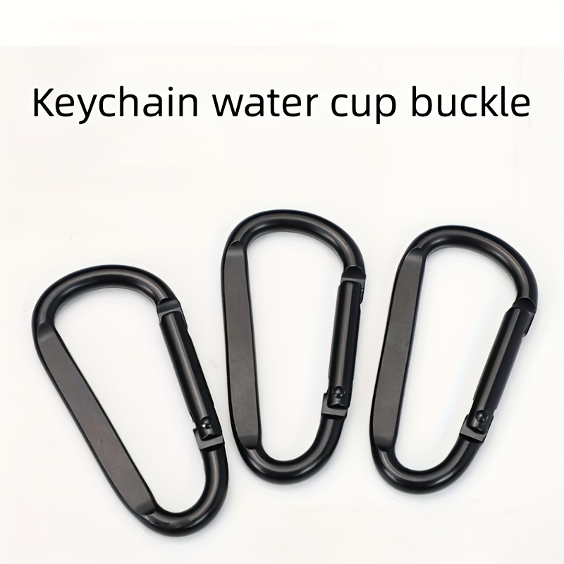 D-shaped Keychain Buckle, Portable Small Spring Hook Keychain Buckle For  Outdoor Camping Hiking - Temu