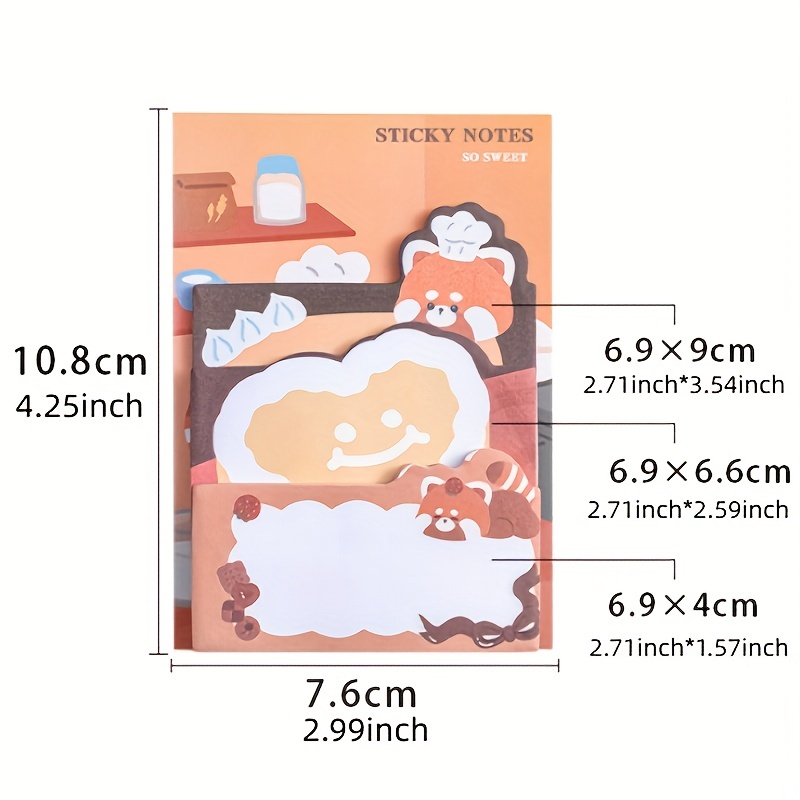 Cute Pet Special shaped Combination Sticky Notes Student - Temu