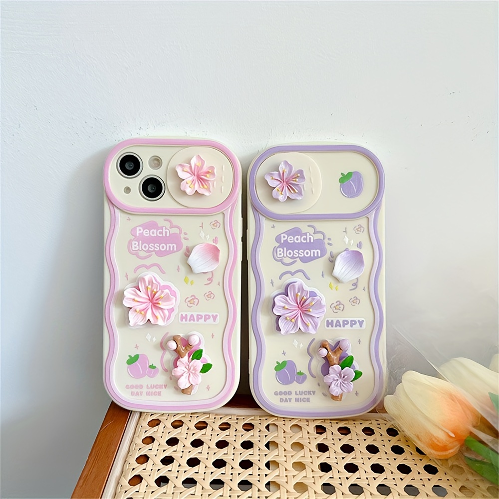 Adorable 3D Floral Soft Case for Iphone Models 15, 14, 13, 12 Pro Max, 14, 15 Plus, And 11, Featuring Petal Push Camera Lens Protection And Shockproof