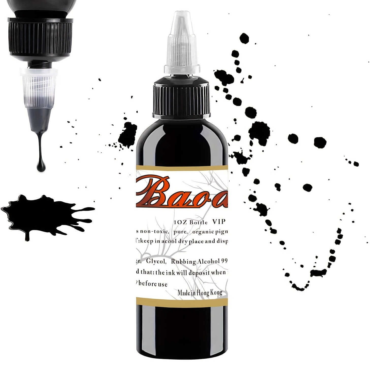 Black Tattoo Ink Professional Tattoo Tattoo Painting - Temu