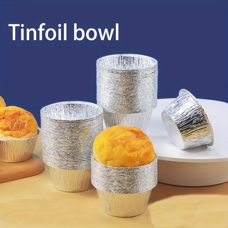 Aluminum Foil Muffin Cups And Tin Foil Cupcake Pans - Disposable