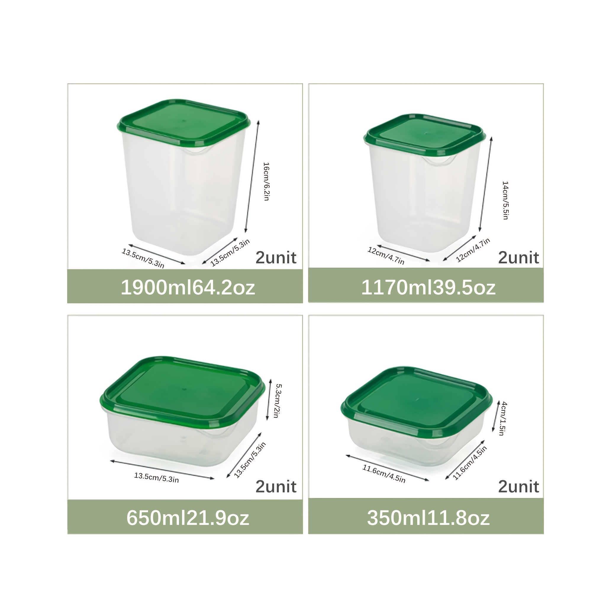 17pcs Food Storage Box Sealed Container Refrigerator Grain Beans