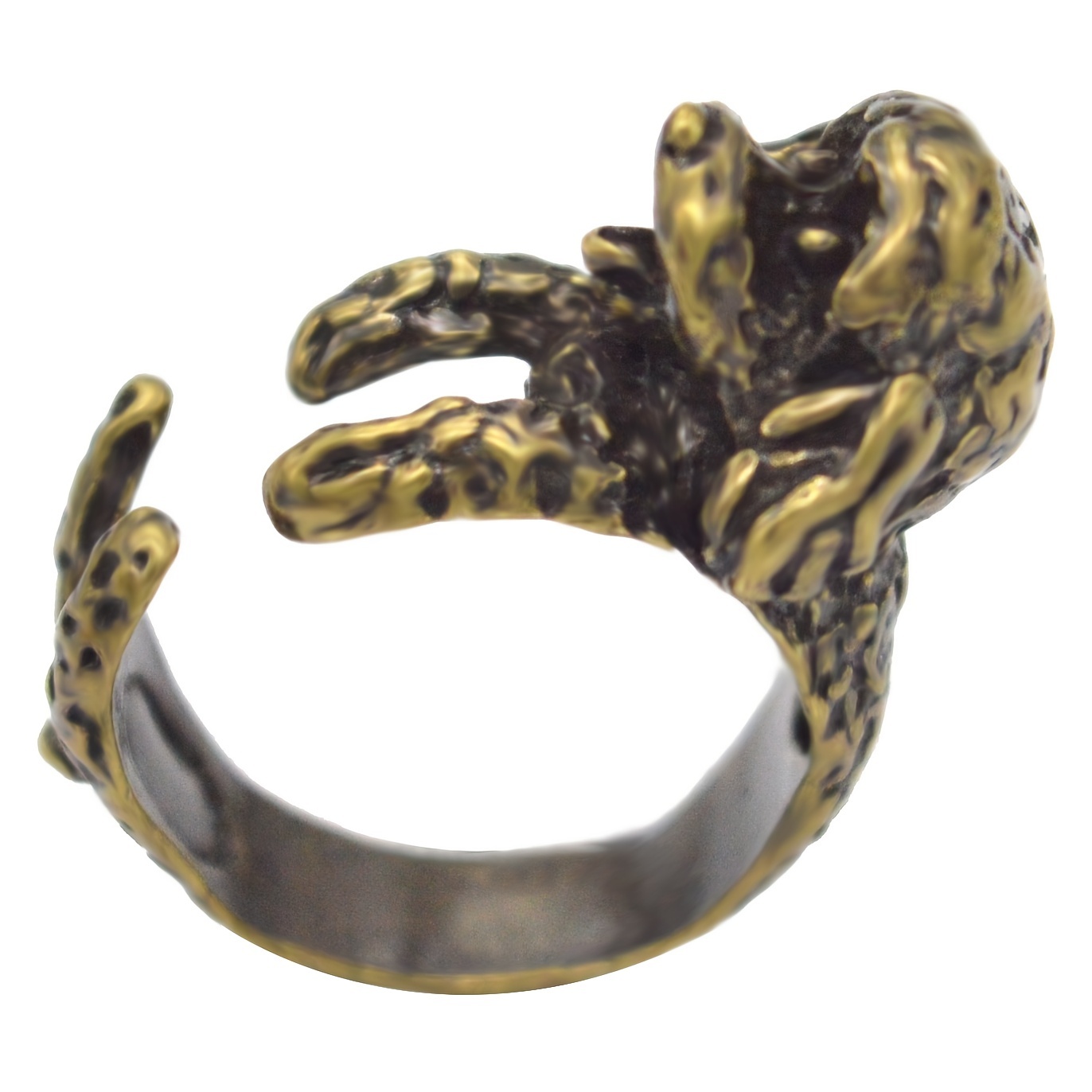 Pet Gift Boho Poodle Dog Animal Rings, Adjustable Statement