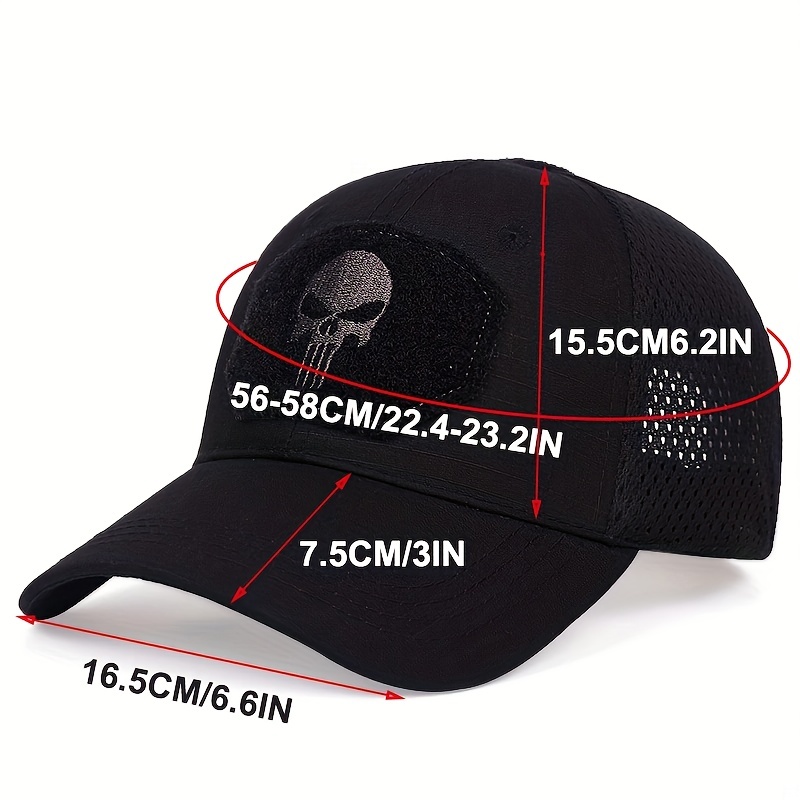 Dropship 1pc Breathable Tactical Baseball Cap; Multi-color Mesh Sun Hat  With Skull Pattern; For Outdoor Hunting And Hiking to Sell Online at a  Lower Price