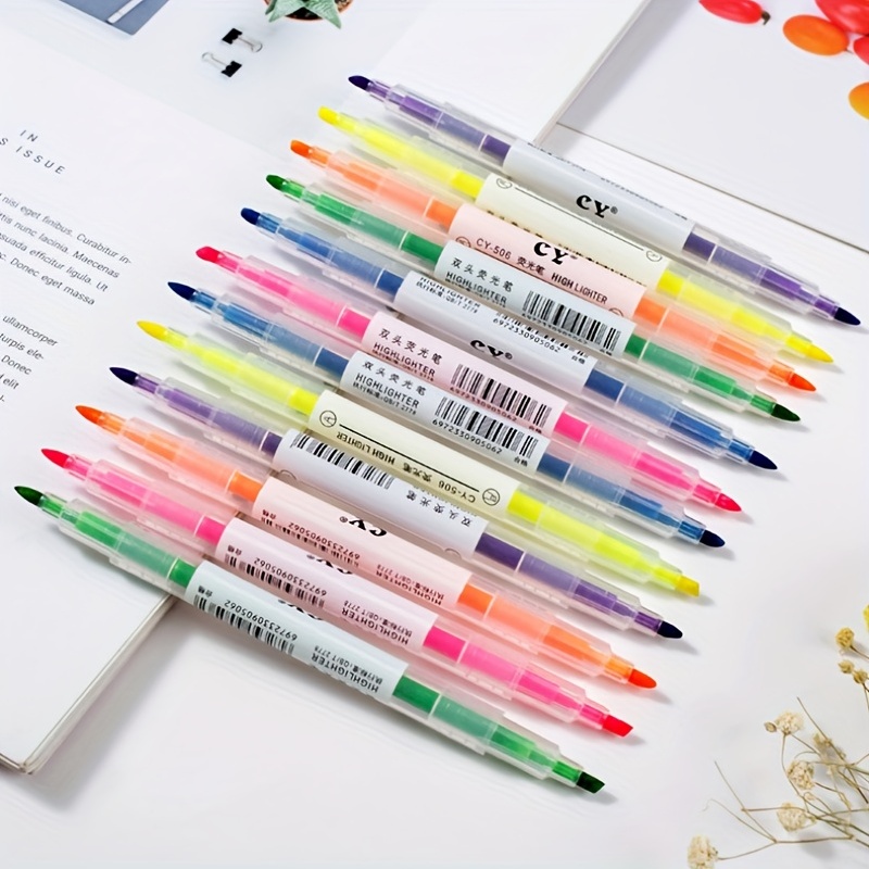 3pcs White Highlighter Pens