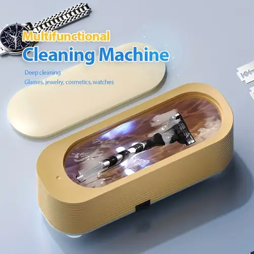 Jewelry Cleaner With Razors - Portable Cleaning Solution For Watches,  Glasses - Temu