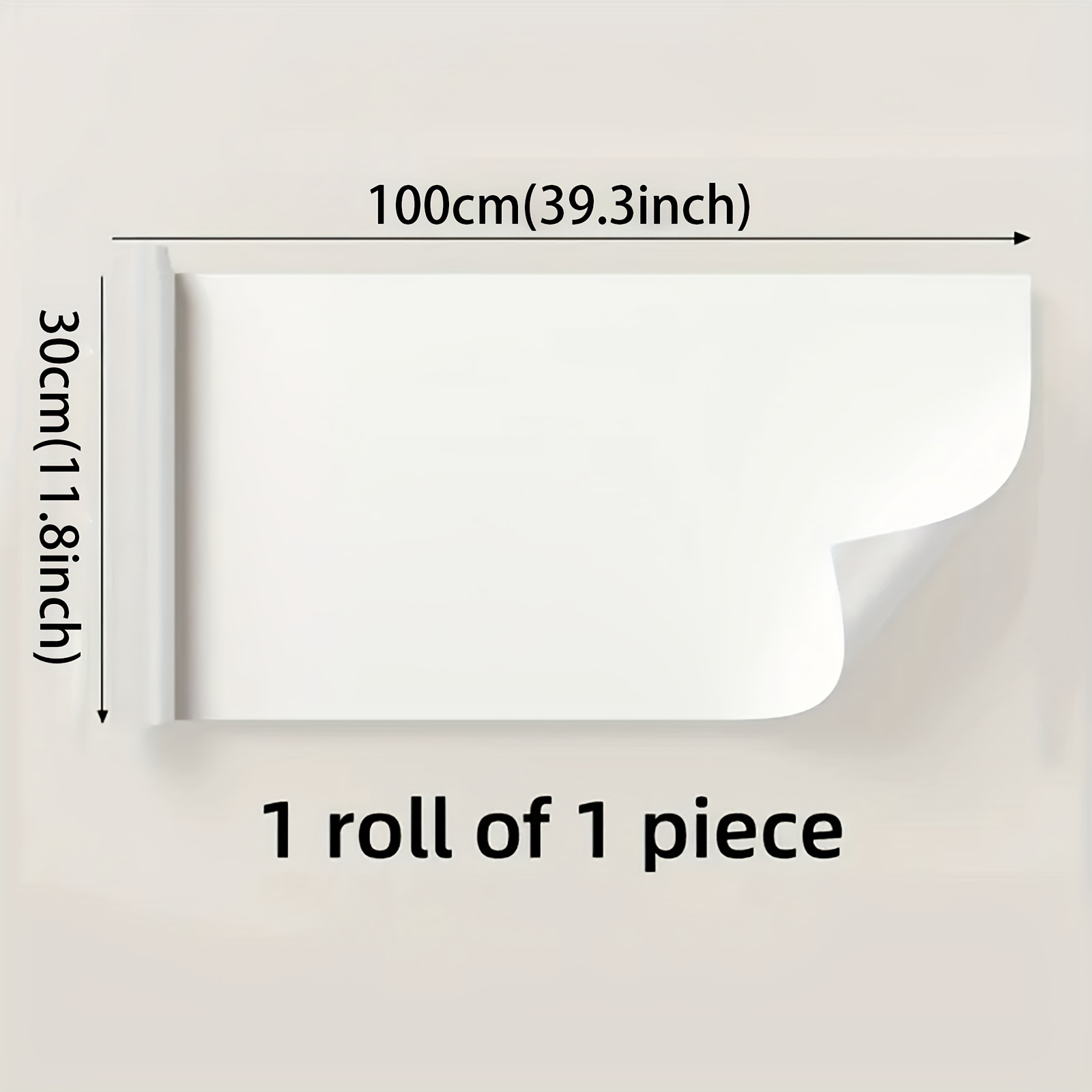 Pack of 3 Transparent Wall Protectors, Oil Resistant Wall Stickers,  Wallpaper, Kitchen Backsplash, Transparent Self-Adhesive Vinyl Film, Roll