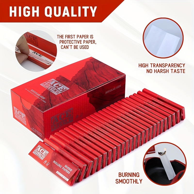 3 Box 50 Booklet Moon Cigarette Rolling Paper 70*36 Wood Paper 7500 Leaves