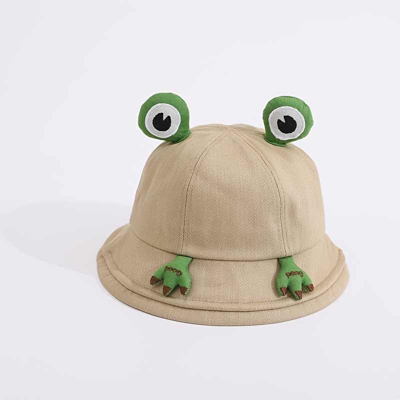 Baby Cartoon Frog Bucket Hat Fisherman Hat Wide Brim Sun Hat - Temu