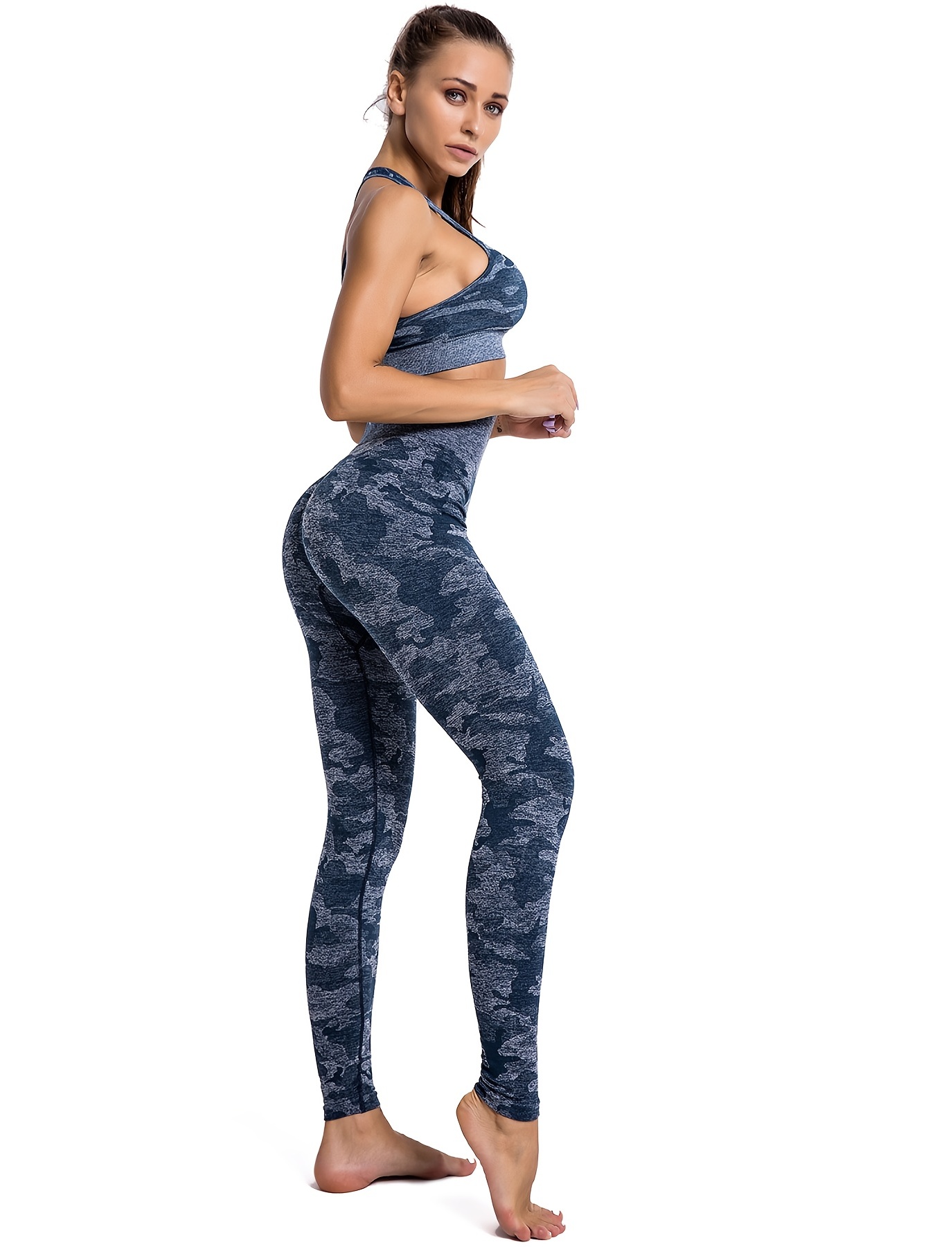 Leggings Camuflaje Mujer Fitness Leggings Entrenamiento - Temu Mexico