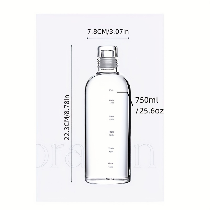 Motivational Water Bottle With Straw, Clear Plastic Water Bottles,  Transparent Sports Water Cups, Portable Drinking Cups, Summer Drinkware,  For Camping, Hiking, Fitness, Home Kitchen Items, Birthday Gifts - Temu