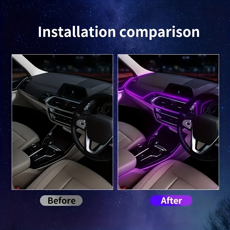 Cómo instalar luces LED RGB en un BMW. Iluminación interior de coche