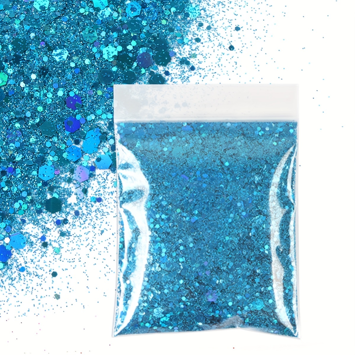 Resin Filled Glitter Sequins Holographic Mixed Hexagonal - Temu Philippines