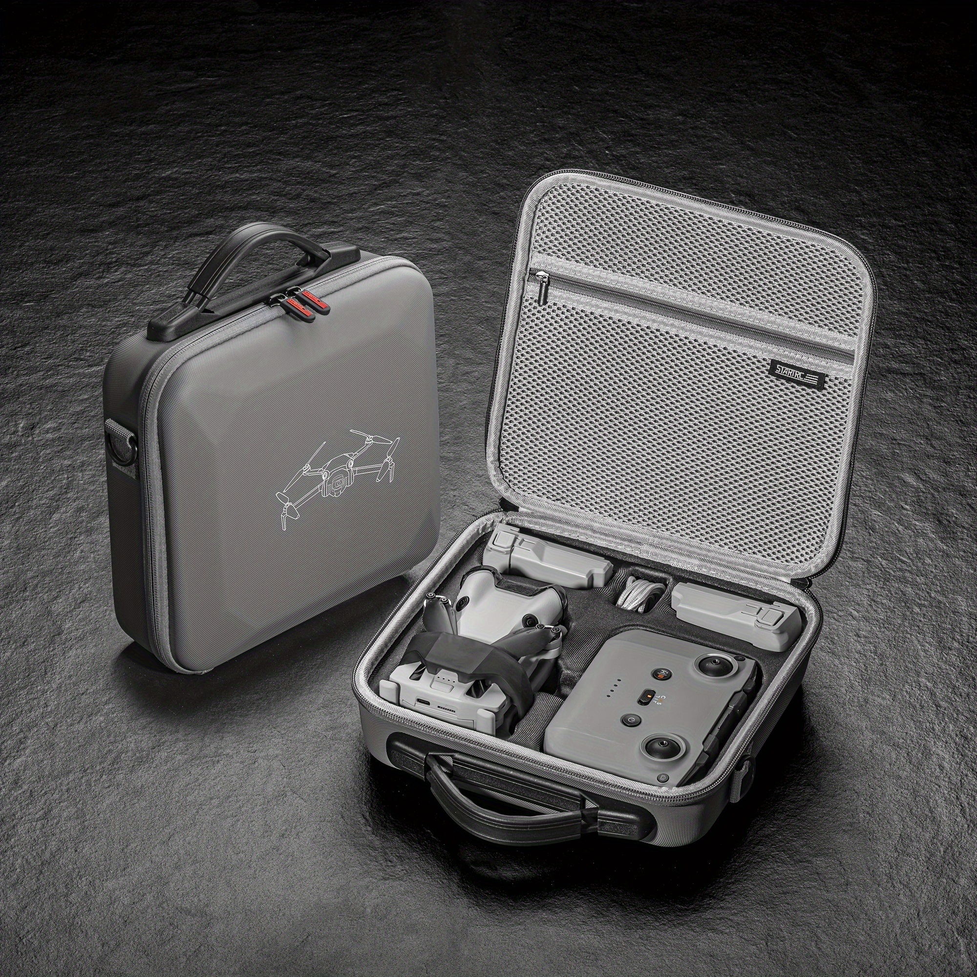 Sac à dos rigide pour DJI Mini 3 Pro Drone et Accessoires Sac à dos de  voyage étanche résistant aux chocs pour DJI Mini 3 Pro, RC N1 télécommande/ DJI RC, Hélice, Batterie