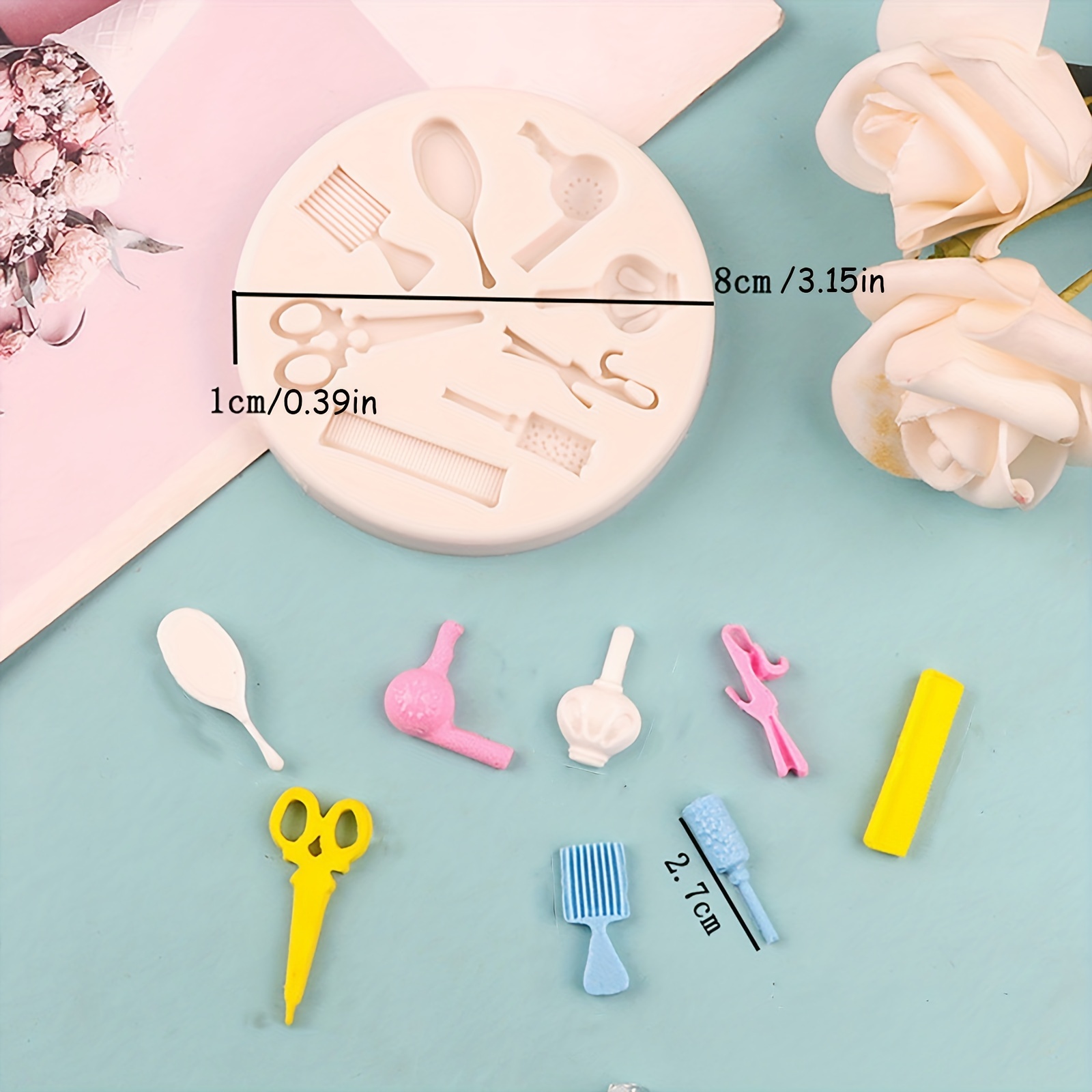 1pc Silicone Mini Scissors Molds For DIY Resin Casting Crafts, DIY Baking  Tool for Glue Drops, Candle Mold