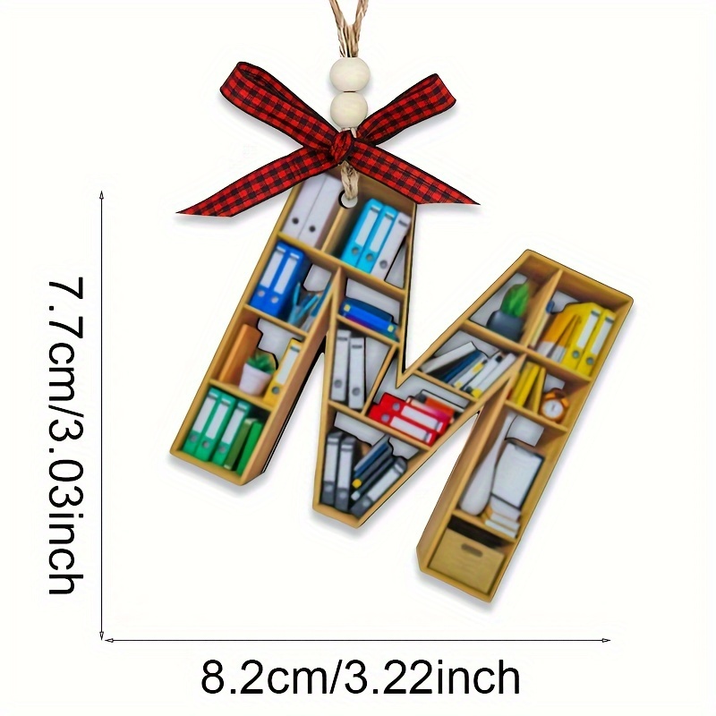 26 Shelves Letters Holiday Decorations Library Staff Gifts - Temu