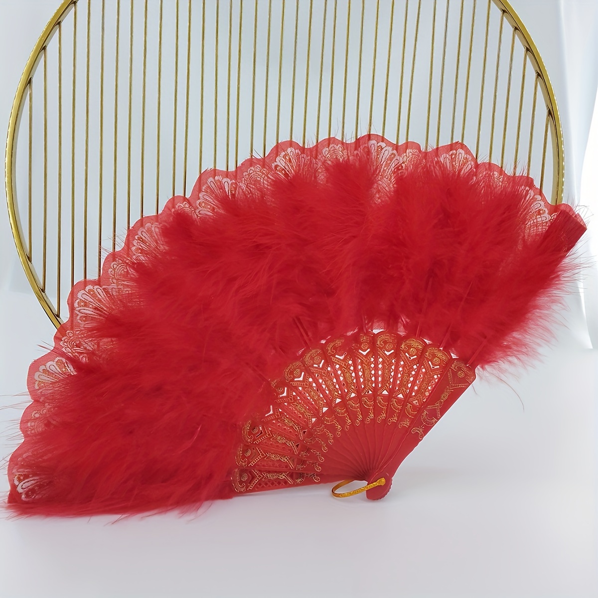 Cocoa Style Butterfly Feather Fan For Stage Performance - Temu