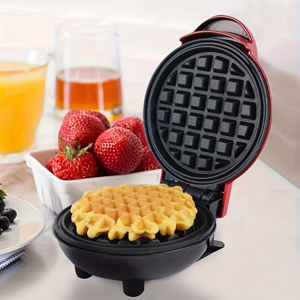 Aoruru Mini Waffle Maker Electric Waffle Iron Nonstick Chaffle Maker for Kids 600W