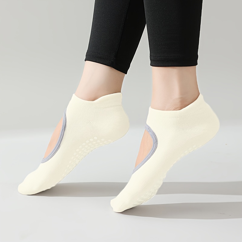 Professional Yoga Socks Backless Breathable Anti odor Low - Temu