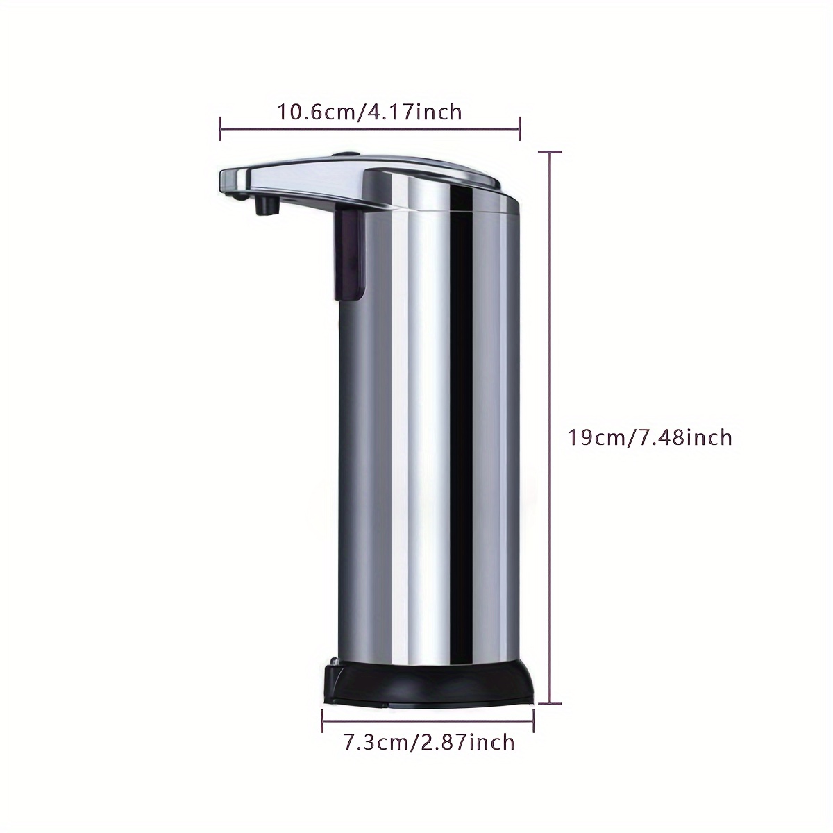 16 oz. Stainless Steel Sensor Soap Dispenser – iTouchless Housewares and  Products Inc.