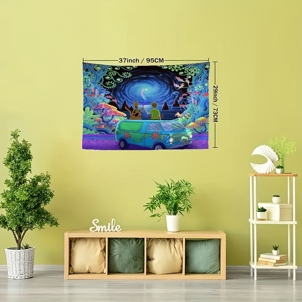 1pc Forest Tapestry, Polyester Tapestry, Wall Hanging For Living Room  Bedroom Office, Home Decor Room Decor Party Decor, With Free Installation