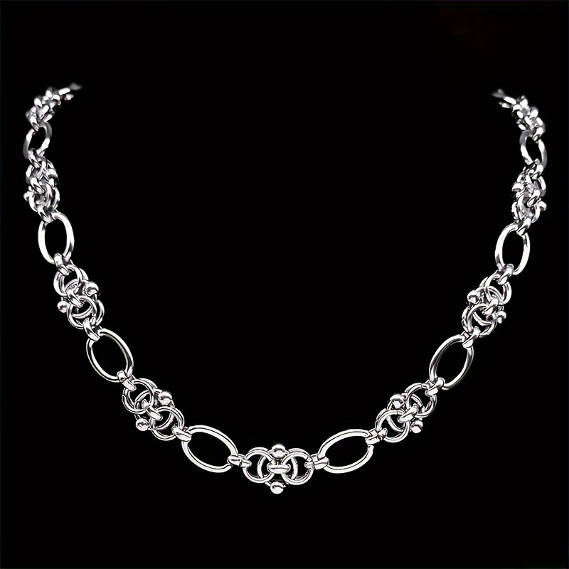 

1pc Thorns Knot Stainless Steel Chain Necklace For Men Women