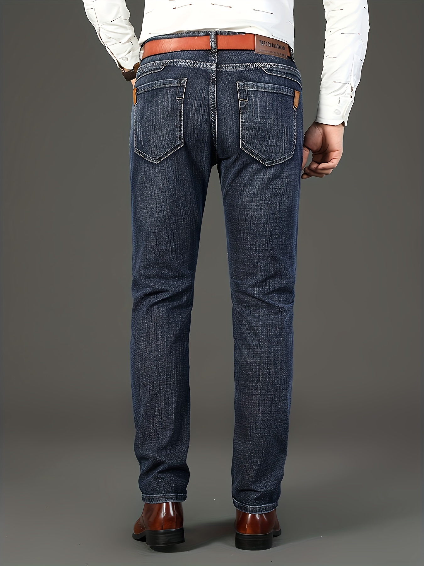 Men's Classic Design Jeans Semi formal Stretch Jeans For - Temu