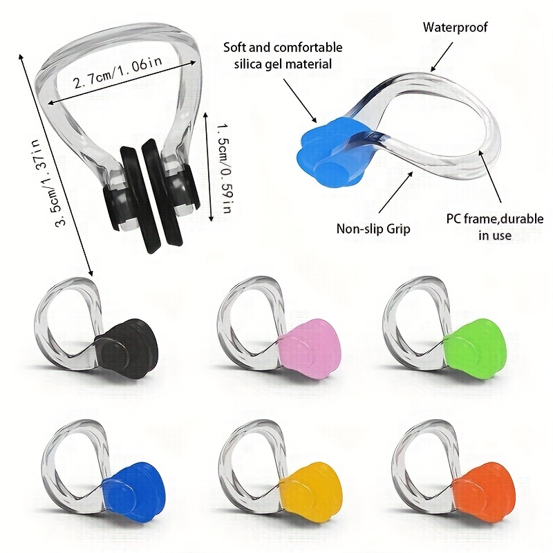 Waterproof Swimming Nose Clip Comfortable And Secure Fit - Temu