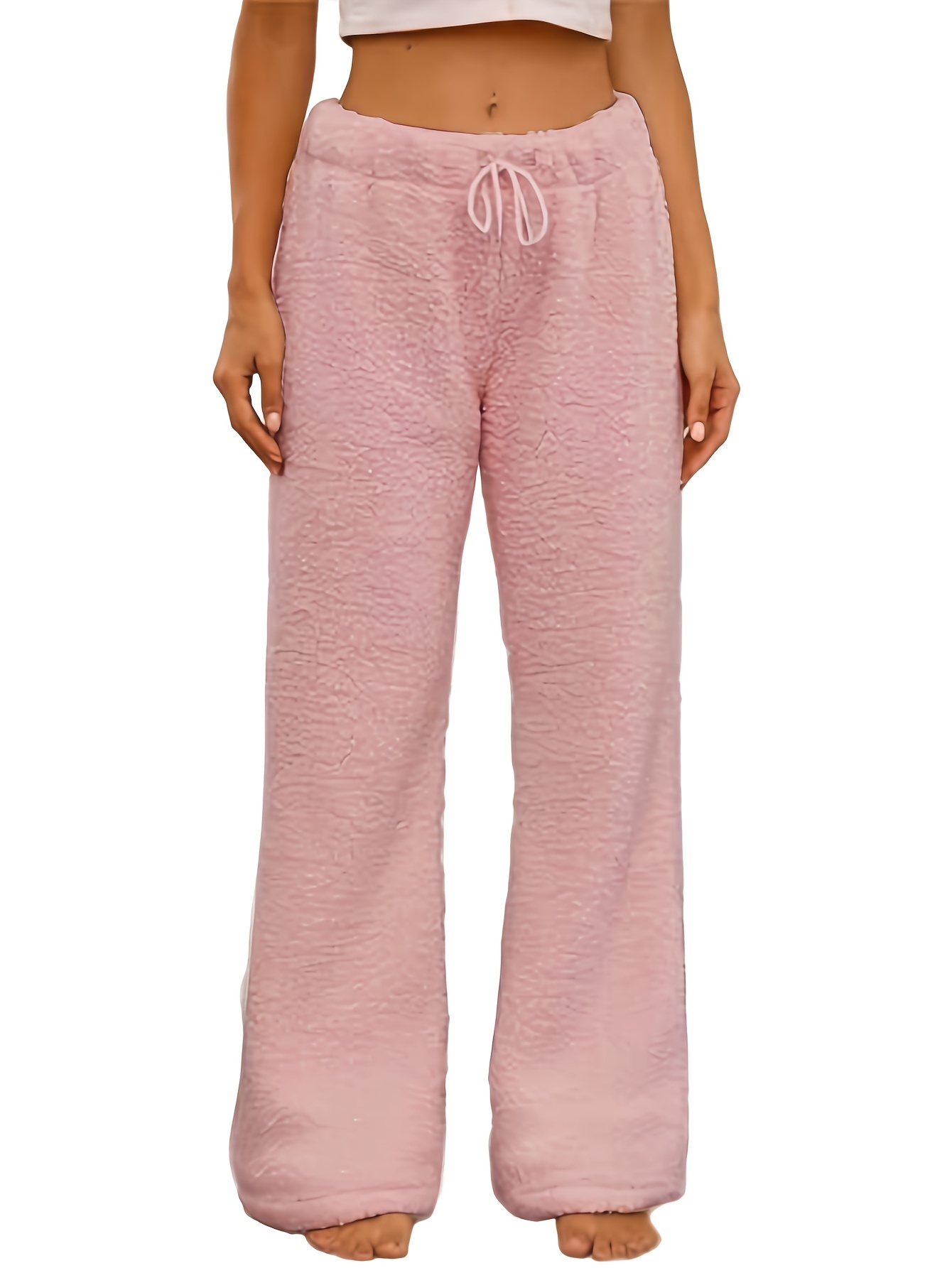 Women Winter Fleece Legging Pants Warm Fuzzy Casual Pajama Pants Lounge  Pants Sleepwear Elastic High Waist Fluffy Pants, Coffee, Small : :  Clothing, Shoes & Accessories