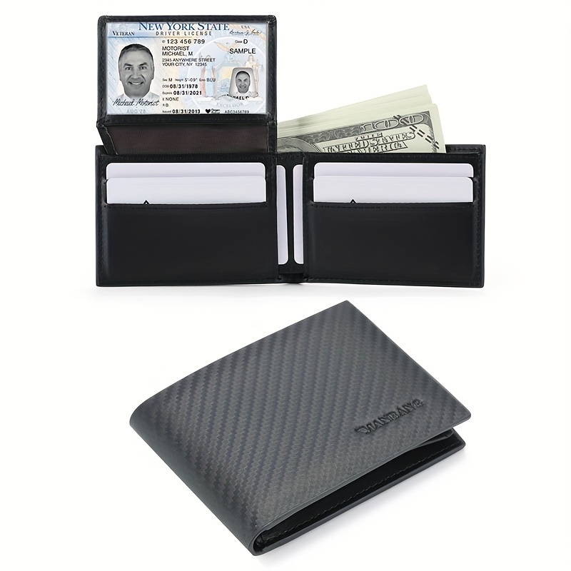 Slim Wallet Luxury Leather Money Clip Thin Credit Card ID Holder Front  Pocket