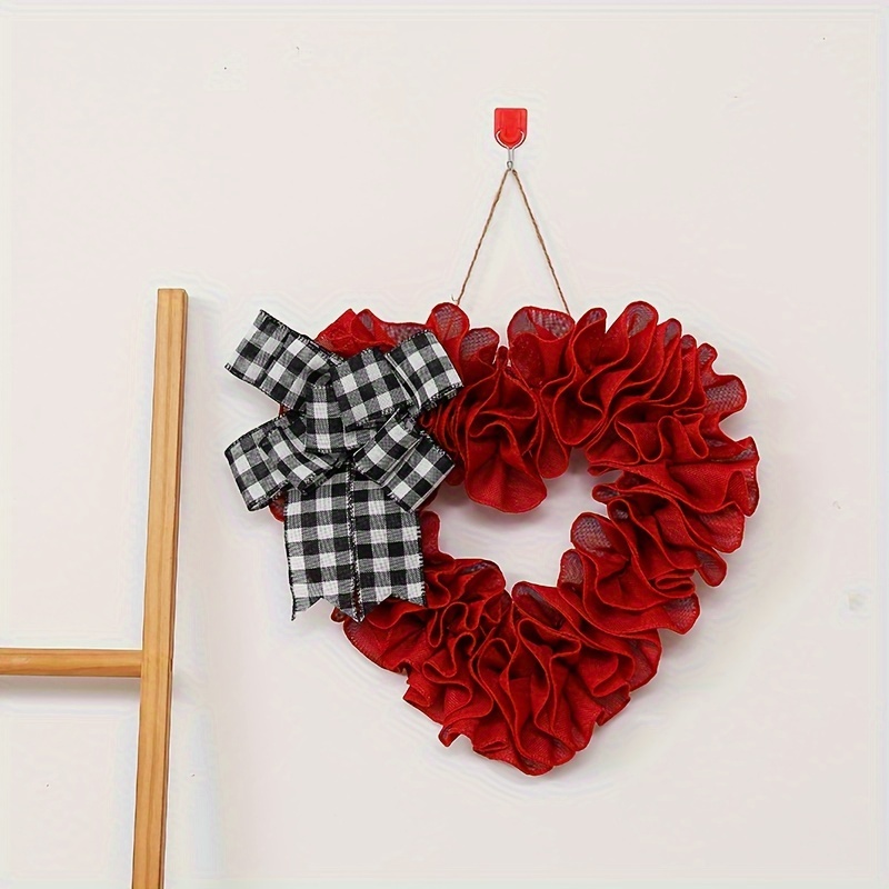 New Valentine's Day Door Front Decoration Wreath Valentine's - Temu