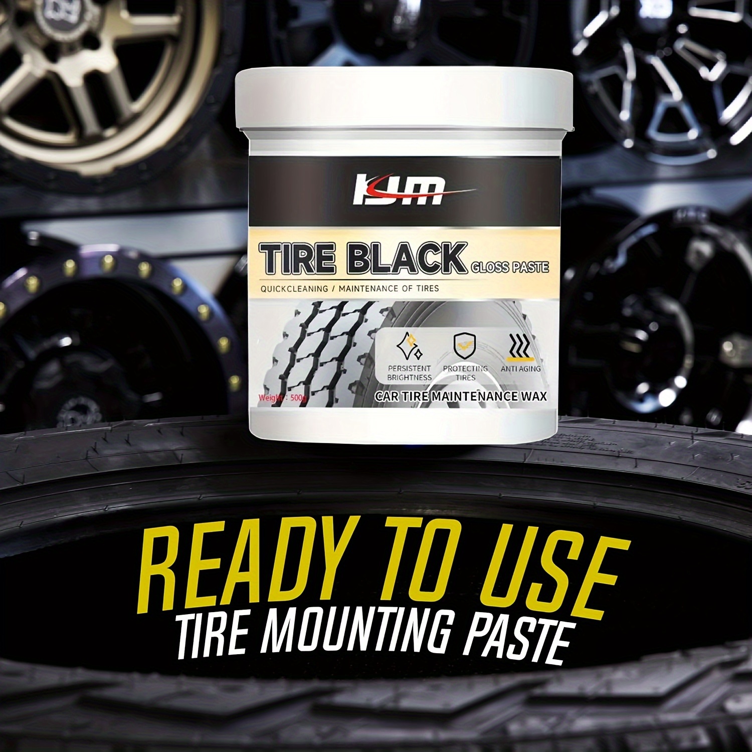 Car Tire Refurbishment Black And Bright Coating Paste Tire - Temu