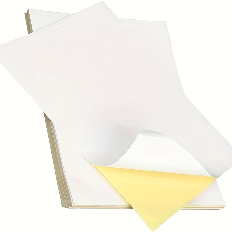 25 feuilles 8.3x11.6 pouces papier autocollant jet d'encre, film transparent  imprimable étiquette de papier à séchage rapide pour